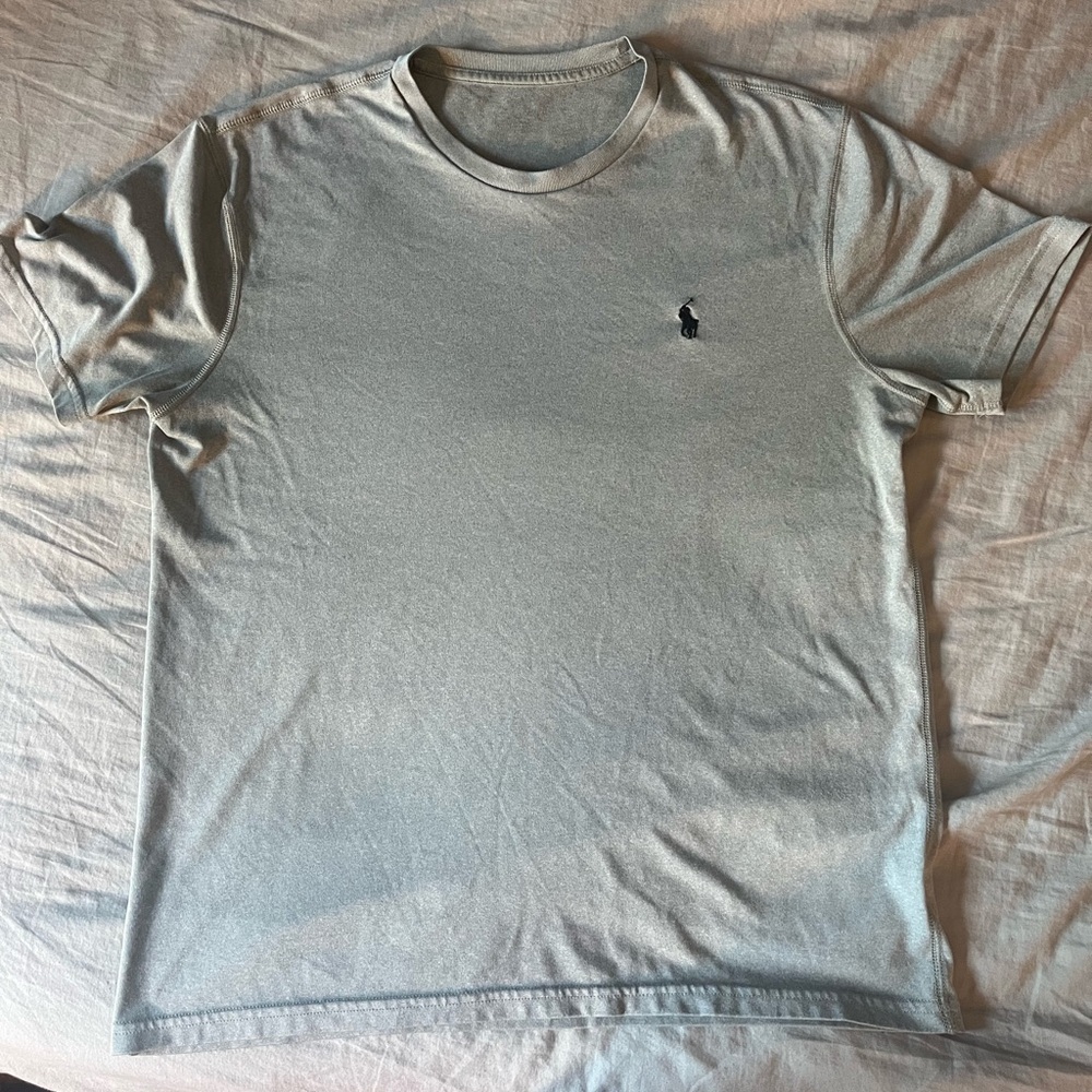 Gray polo shirt